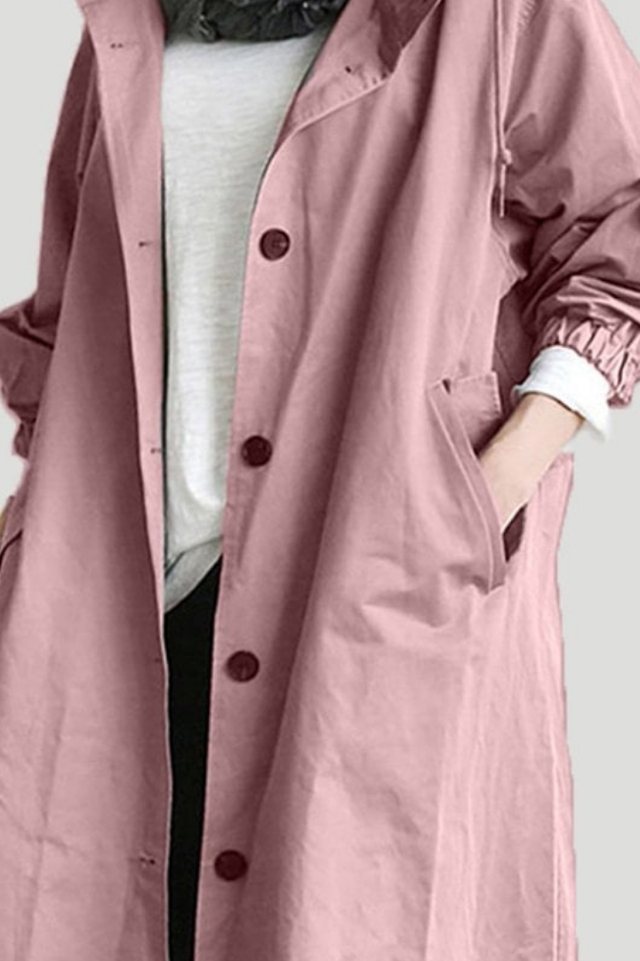 WOMEN’S COAT | LONG BUTTON-UP TRENCH