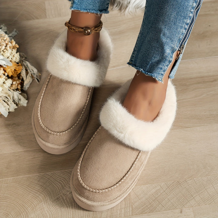 WOMEN’S FAUX FUR SLIPPERS | WARM COZY WINTER DESIGN