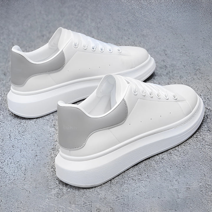 SNEAKERS | CLASSIC CHUNKY SOLE LEATHER LOOK TRAINERS