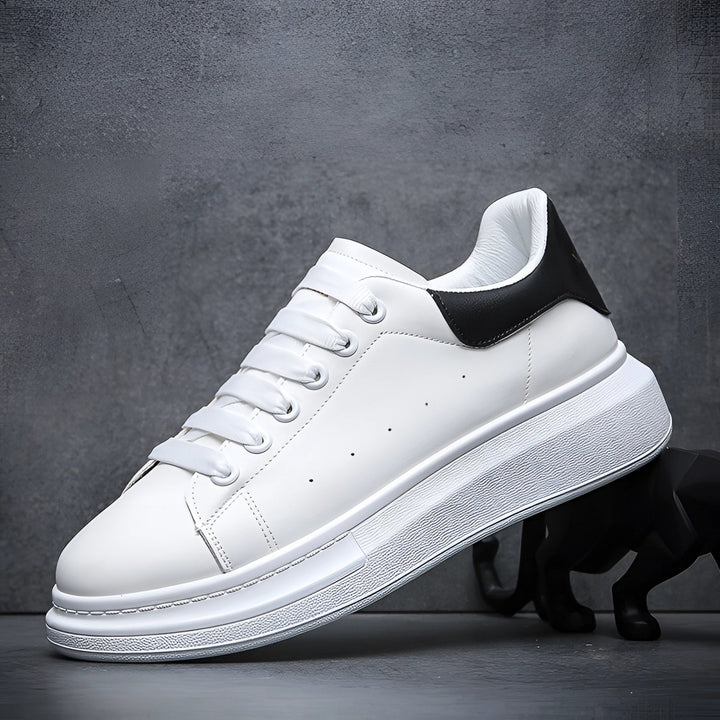 SNEAKERS | CLASSIC CHUNKY SOLE LEATHER LOOK TRAINERS