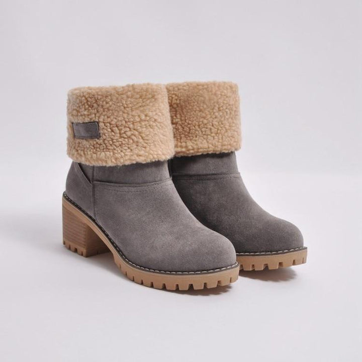 WOMEN’S ANKLE BOOTS | WARM FOLDOVER WINTER DESIGN