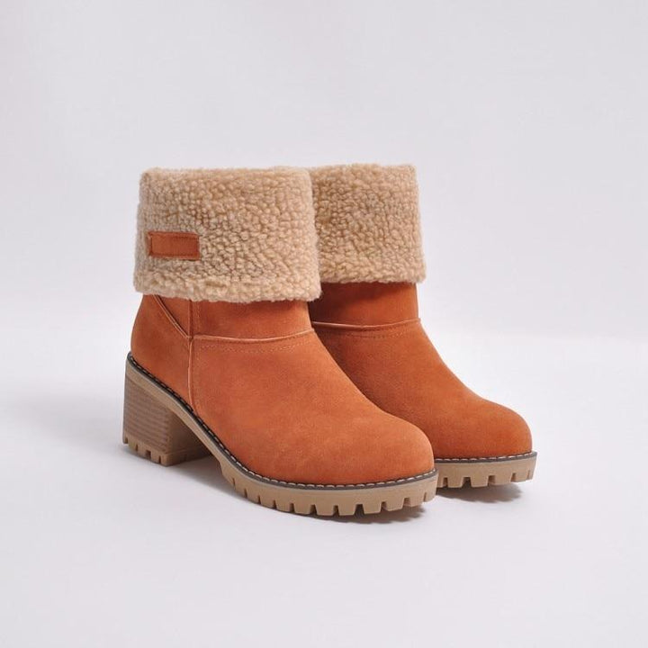WOMEN’S ANKLE BOOTS | WARM FOLDOVER WINTER DESIGN