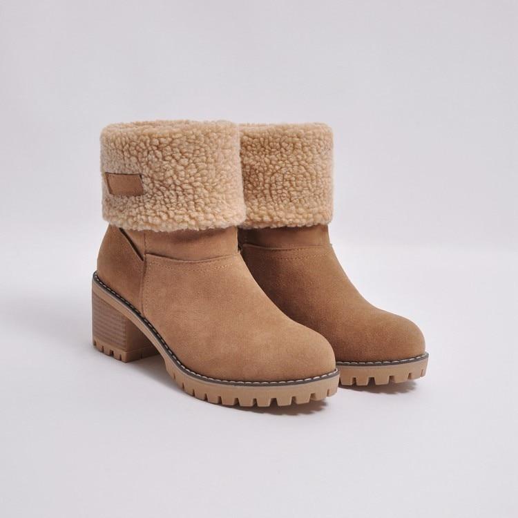 WOMEN’S ANKLE BOOTS | WARM FOLDOVER WINTER DESIGN