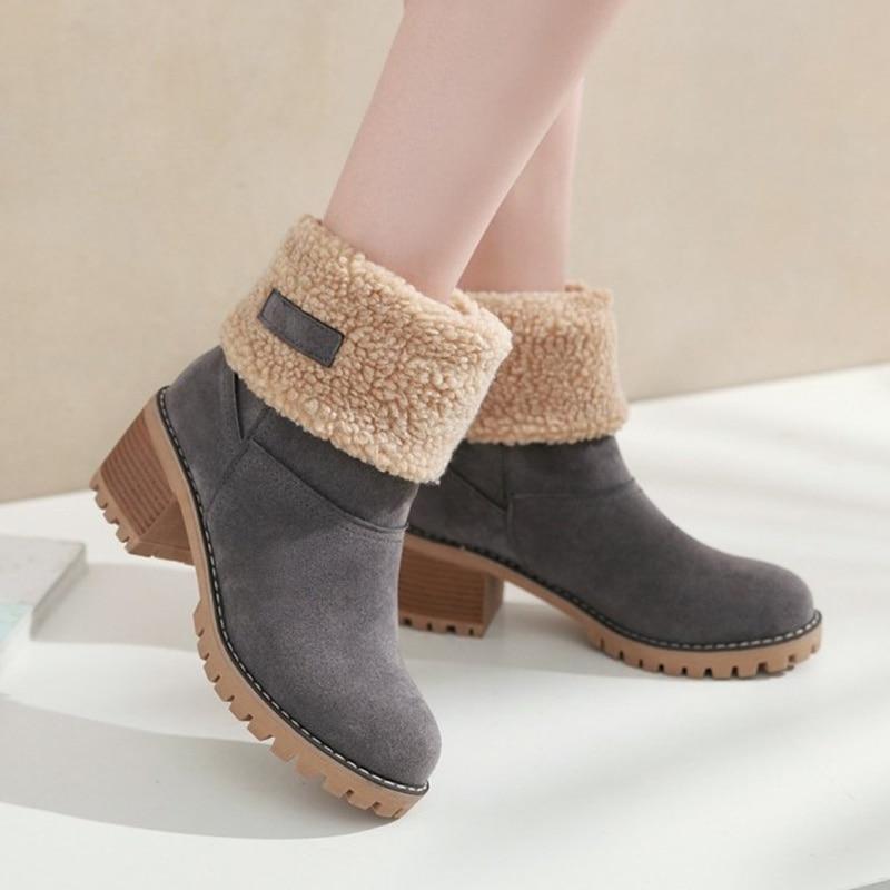 WOMEN’S ANKLE BOOTS | WARM FOLDOVER WINTER DESIGN