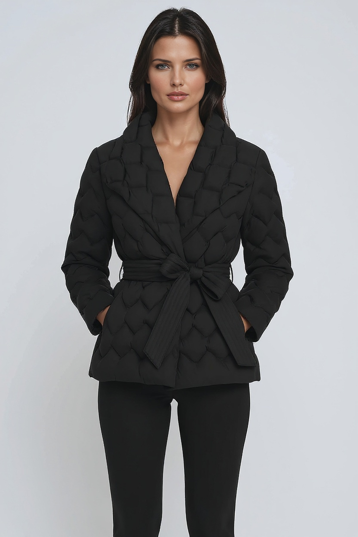 WOMEN’S PUFFER JACKET | QUILTED BELTED COAT