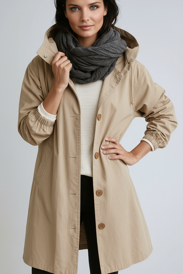 WATERPROOF LONG TRENCH COAT