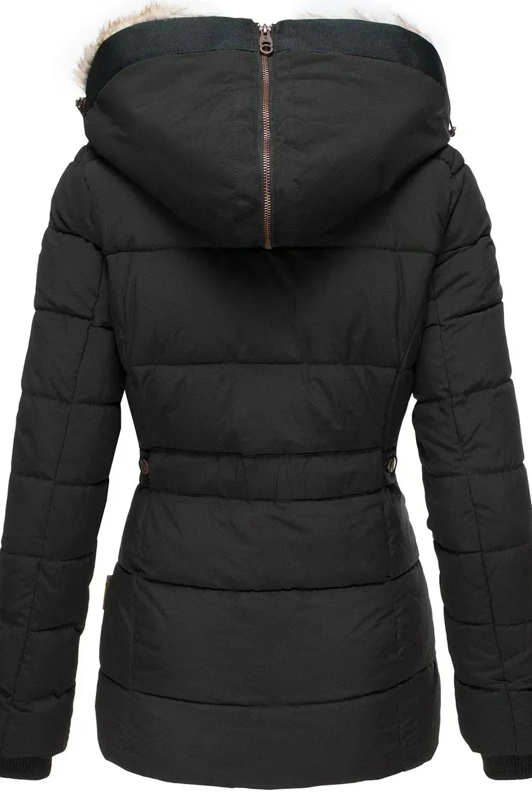 WOMEN’S PUFFER COAT | SLIM-FIT HOODED WINTER LOOK