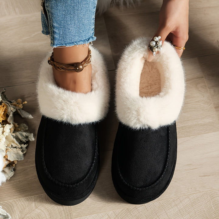 WOMEN’S FAUX FUR SLIPPERS | WARM COZY WINTER DESIGN