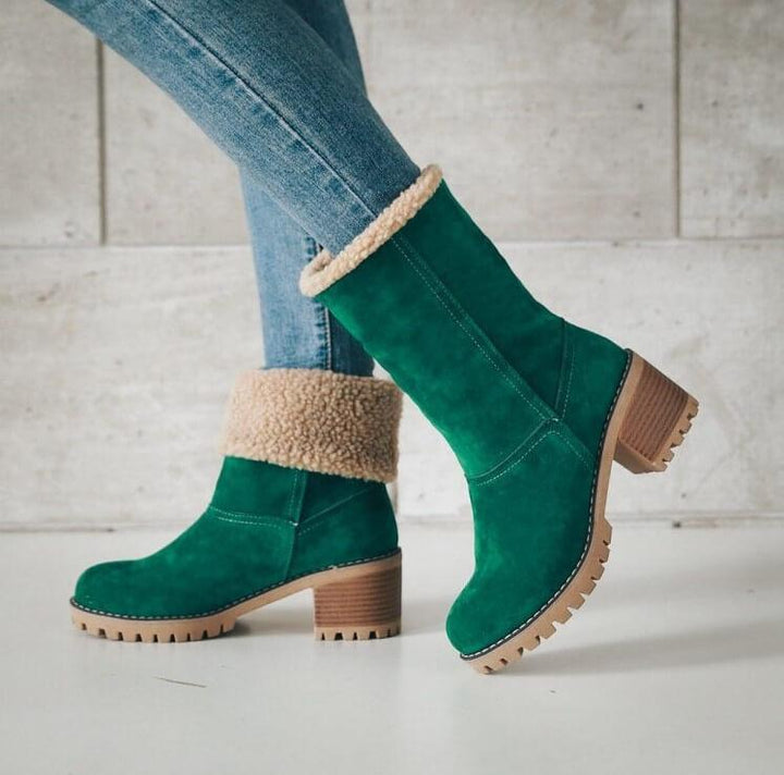WOMEN’S ANKLE BOOTS | WARM FOLDOVER WINTER DESIGN