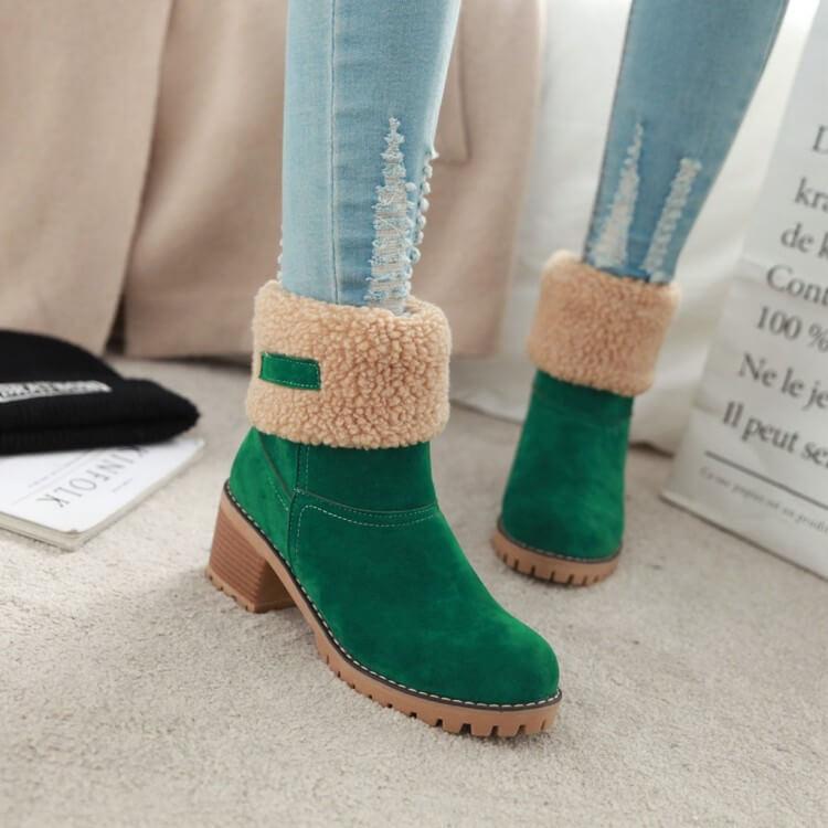 WOMEN’S ANKLE BOOTS | WARM FOLDOVER WINTER DESIGN