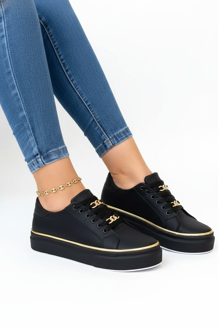 WOMEN’S TRAINERS | LACE-UP CASUAL SNEAKERS